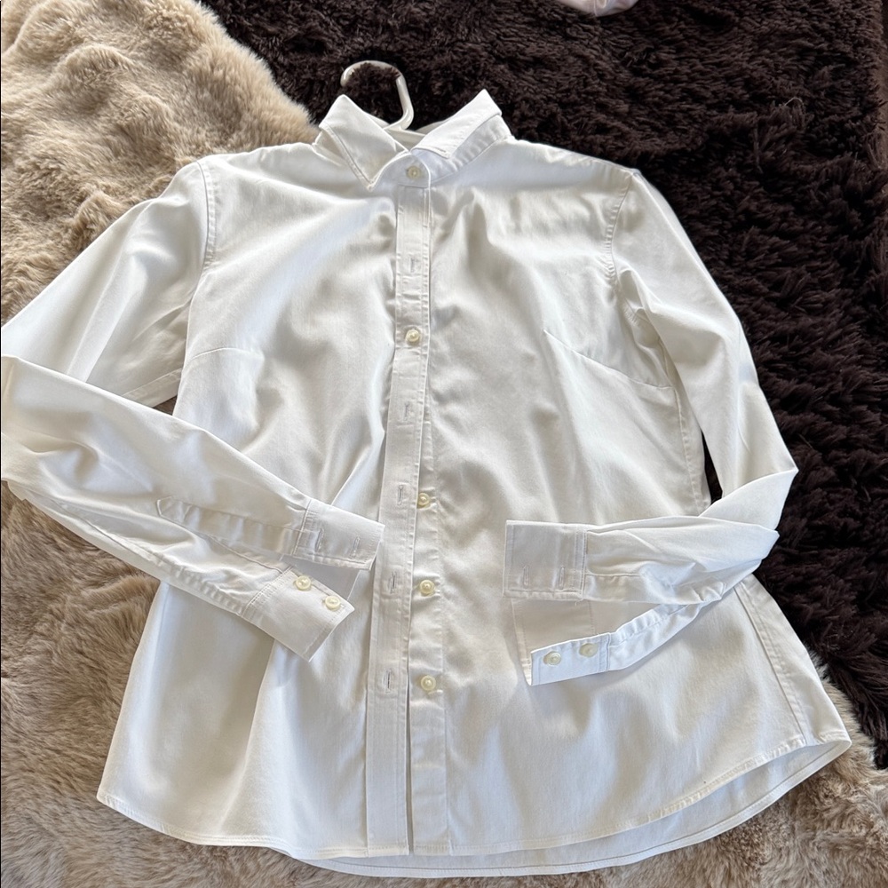Classic White 98% Cotton Women's Shirt